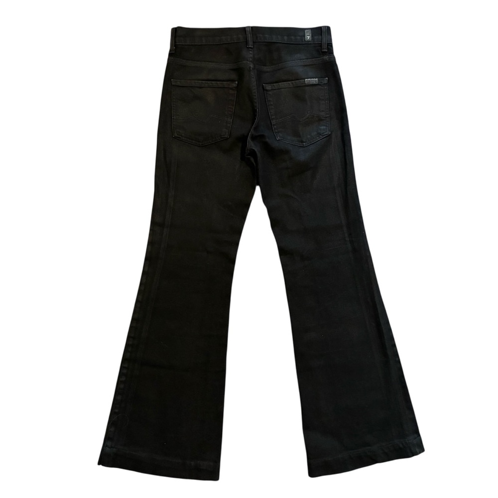 Women’s High-Rise Flared Jeans - Black - Picture 4 of 7